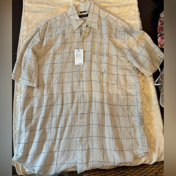 Nautica Other - Nautica Linen short sleeve button down shirt